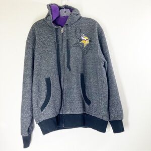 Minnesota Vikings NFL  Zip up hoodie Size XL EUC